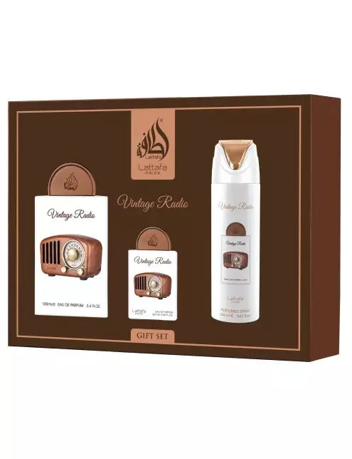 SET REGALO VINTAGE RADIO -3PZ